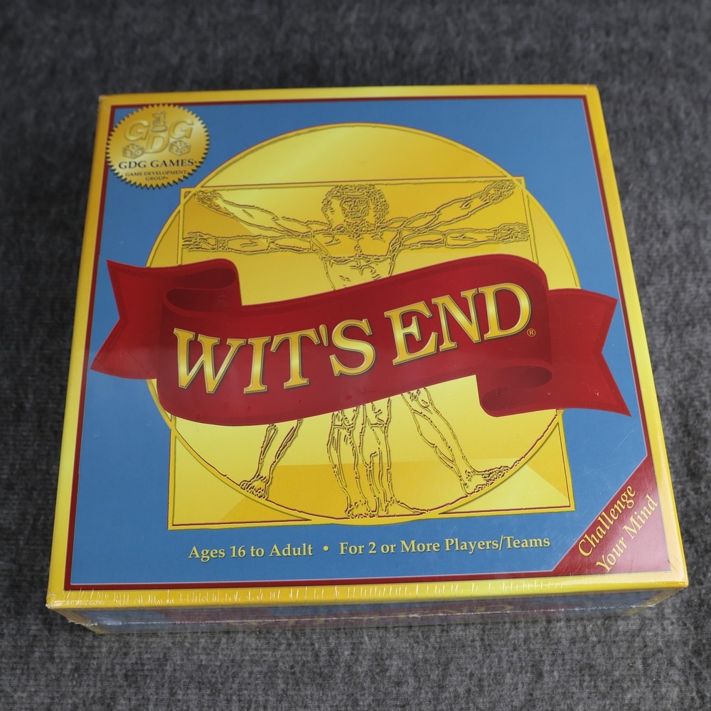 Wit's End Board Game Game Development Group 2025 Complete Trivia Party 2+ 16+